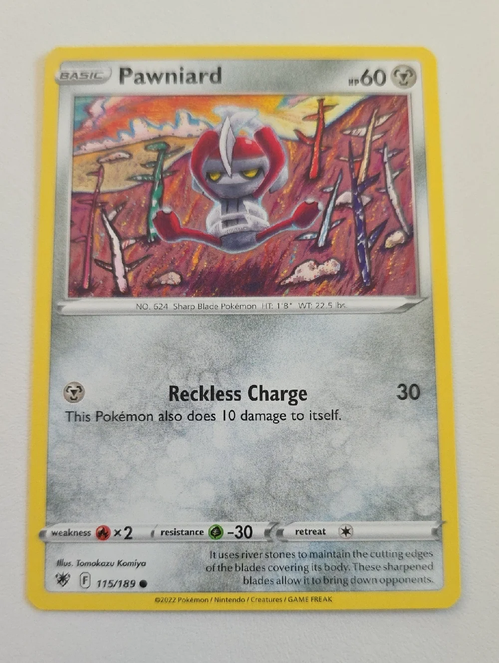 Pokemon Bisharp And Pawniard Trading Cards